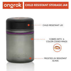 Shop Ongrok 500ml Child Resistant Jars, 2 pack in australian