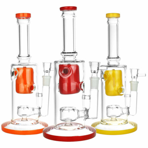 Shop Jubilant Journey Glass Water Pipe - 9.75" / 14mm F / Colors Vary in australian