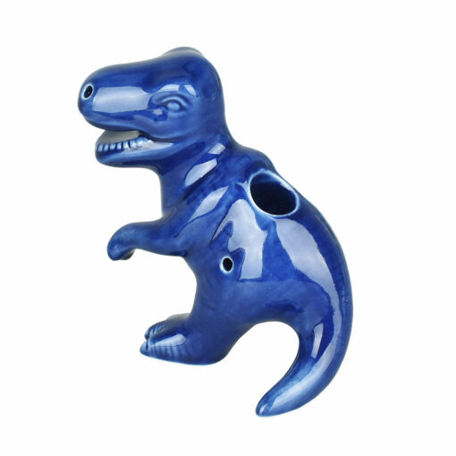 Shop Art Of Smoke Dino Ceramic Pipe w/ Dino Carry Bag - 4.25" in australian