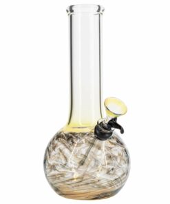 Shop LA Pipes Raked Tiger Stripe Accented Beaker Bong in australian