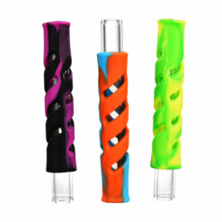 Shop Swirled Silicone Wrapped Glass Taster - 4" / Colors Vary in australian