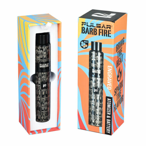 Shop Pulsar Boho Faces Variable Voltage Barb Fire Kit -1450mAh in australian