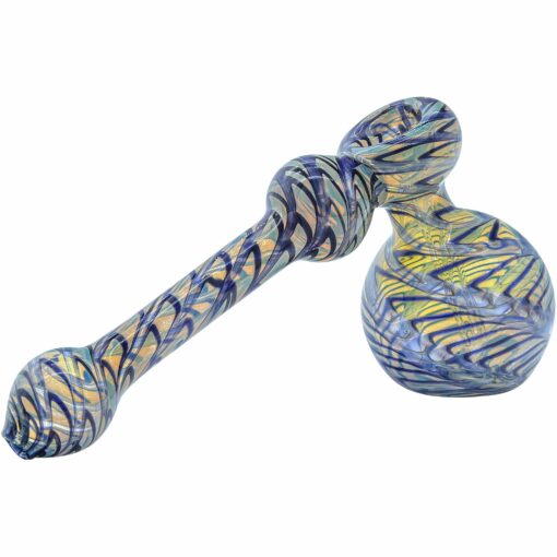 Shop LA Pipes "Full Rake" Fumed Hammer Bubbler Pipe (Various Colors) in australian