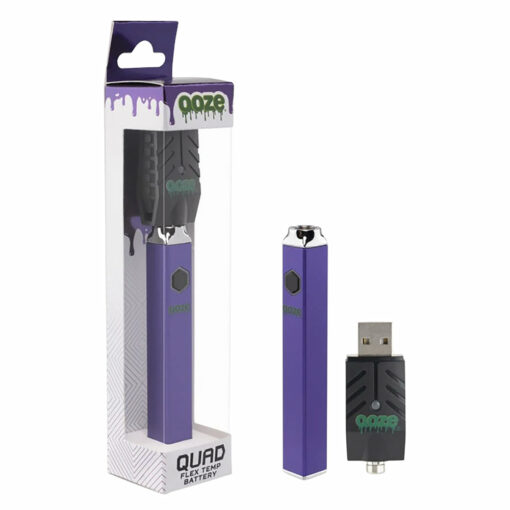 Shop Ooze Quad Flex Temp Square Vape Pen 510 Battery in australian