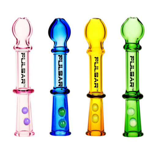 Shop Pulsar Glass Blunt/Joint Holder w/ Marbles- 3.5"/Colors Vary in australian