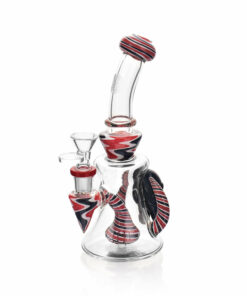 Shop High Society - Tulu Premium Wig Wag Concentrate Rig (Red & Black) in australian