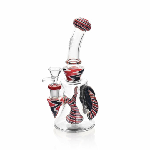 Shop High Society - Tulu Premium Wig Wag Concentrate Rig (Red & Black) in australian