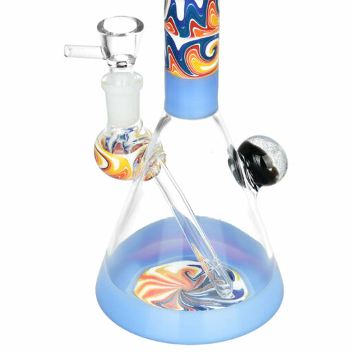 Shop Serenity Wig Wag Dichro Ball Water Pipe | 10" | 14mm F | Colors Vary in australian