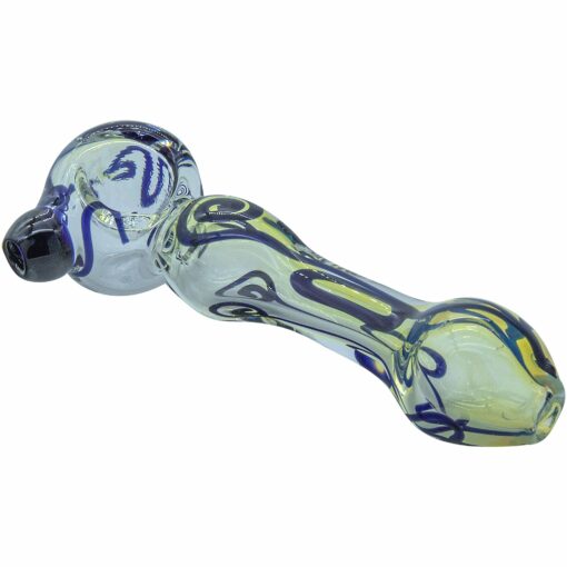 Shop LA Pipes "Painted Warrior Spoon" Glass Pipe in australian