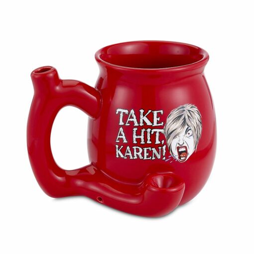 Shop TAKE A HIT KAREN! RED Roast & Toast mug in australian