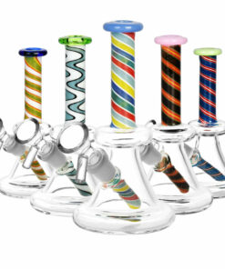 Shop Candy Twist Water Pipe & Downstem - 6.5"/14mm F/Colors Vary in australian