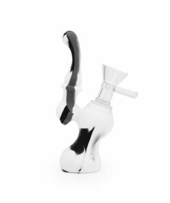 Shop Ritual - 5'' Silicone Upright Bubbler - Black & White Marble in australian