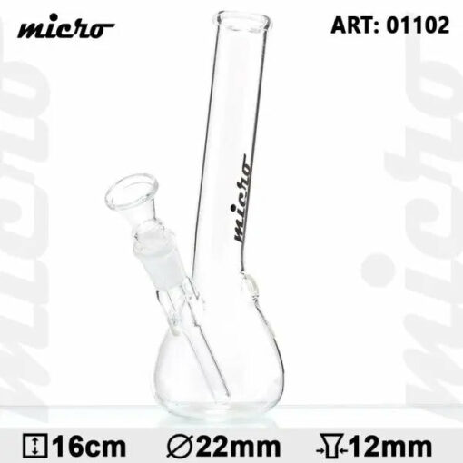 Shop Micro | 6" Hangover Glass Water Pipe in australian