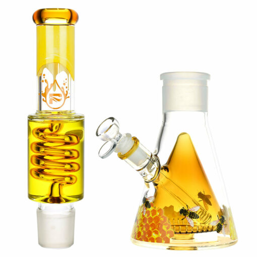 Shop Pulsar Sweet Nectar Stackable Glycerin Beaker Water Pipe - 16" / 14mm F in australian