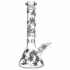 Shop Hemp Leaves Glow in the Dark Water Pipe - 14" / 14mm F in australian