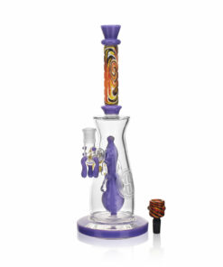 Shop High Society | Jupiter Premium Wig Wag Waterpipe (Slime Purple) in australian