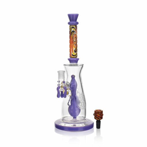 Shop High Society | Jupiter Premium Wig Wag Waterpipe (Slime Purple) in australian