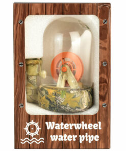 Shop Waterwheel Bell Jar Water Pipe - 6"/14mm F/Designs Vary in australian