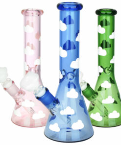 Shop Up in the Clouds Beaker Water Pipe - 10" / 14mm F / Colors Vary in australian