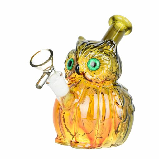 Shop What A Hoot Glass Water Pipe - 5" / 14mm F / Colors Vary in australian