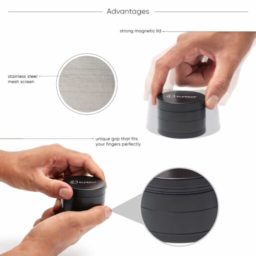 Shop GC 2.5" Ceramic Grinder Black in australian