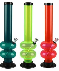 Shop Acrylic Double Bubble Water Pipe - 12" / Colors Vary in australian