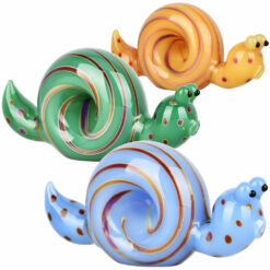 Shop Spun Snail Glass Hand Pipe - 4" / Colors Vary in australian