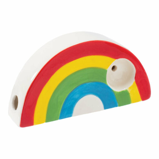 Shop Wacky Bowlz Rainbow Ceramic Pipe - 3.5" in australian