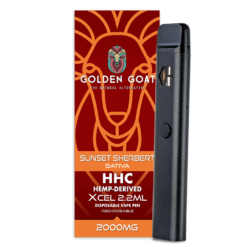 Shop HHC Vape Device, 2000mg, Rechargeable/Disposable - Sunset Sherbert in australian