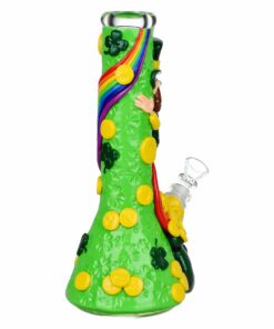 Shop St. Patrick's Day Pot of Gold Glow In The Dark Water Pipe - 10