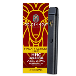 Shop HHC Vape Device, 2000mg, Rechargeable/Disposable - Pineapple Kush in australian