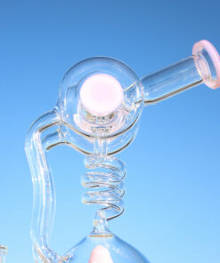 Shop Approx. 11" Spiral Mushroom Recycler Water Pipe w/ Circ Perc in australian