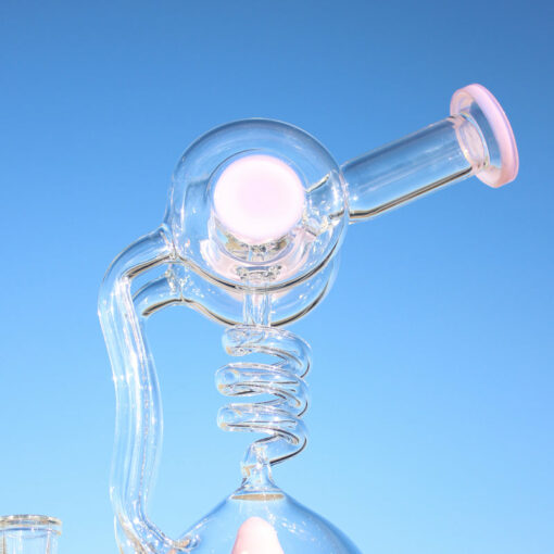 Shop Approx. 11" Spiral Mushroom Recycler Water Pipe w/ Circ Perc in australian