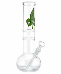 Shop CannaHeroes | 11" Glass Water Pipe in australian