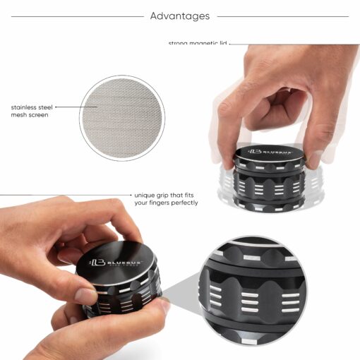 Shop GAC 2.5" Ceramic Grinder Black in australian