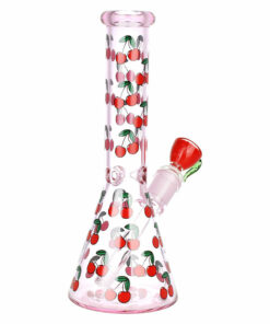 Shop Life Is A Bowl Of Cherries Beaker Water Pipe | 10" | 14mm F in australian