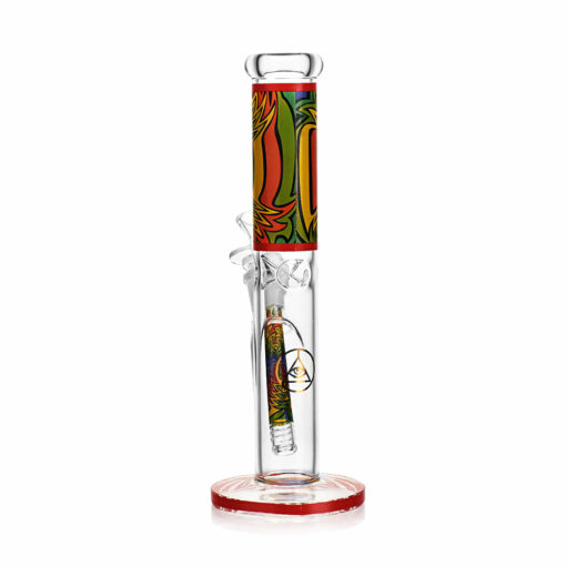 Shop Ritual Smoke - Prism 10" Glass Straight Tube - Crimson in australian