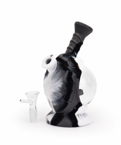 Shop Ritual - 7.5'' Silicone Astro Bubbler - Black & White Marble in australian