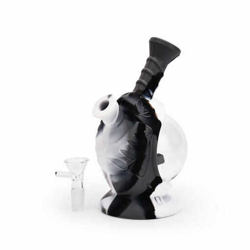 Shop Ritual - 7.5'' Silicone Astro Bubbler - Black & White Marble in australian