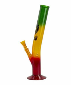 Shop 13.5" Rasta Colored Glass Water Pipe w/ Lion Logo in australian