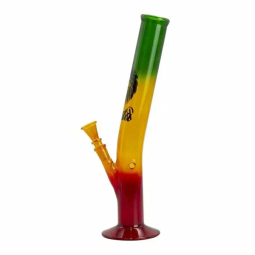 Shop 13.5" Rasta Colored Glass Water Pipe w/ Lion Logo in australian