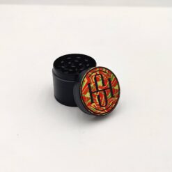 Shop High Society - 4 PC 40mm Ceramic Teflon Coated Grinder - Rasta in australian