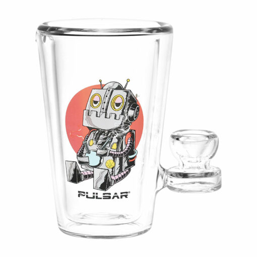 Shop Pulsar Design Series x Drinkable Series Glass Tumbler Pipe | 250mL | 5" in australian