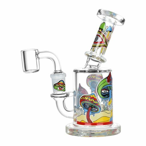 Shop Fungi Eyes, They're Watching You Glow In The Dark Glass Dab Rig - 6" / 14mm F in australian