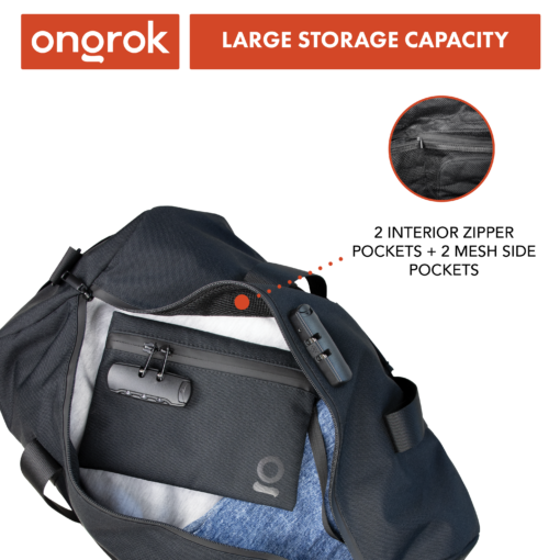 Shop Ongrok Carbon-lined Smell proof Duffle Bag in australian