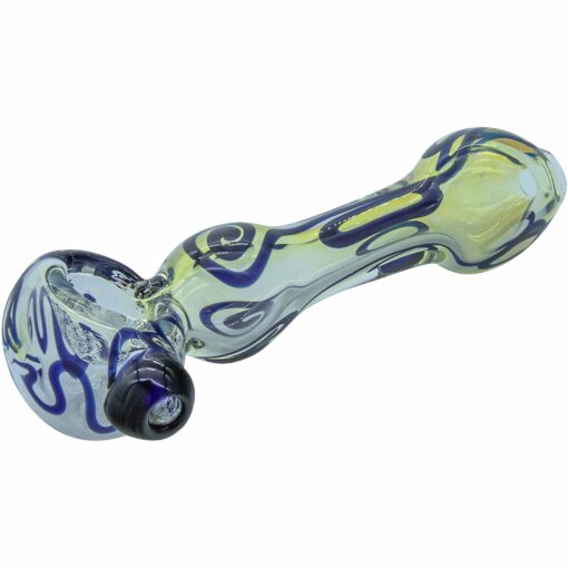 Shop LA Pipes "Painted Warrior Spoon" Glass Pipe in australian