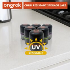 Shop Ongrok 80ml Child Resistant Jar | 6 Pack in australian