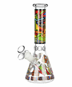 Shop Abstract Art Beaker Water Pipe - 9.75