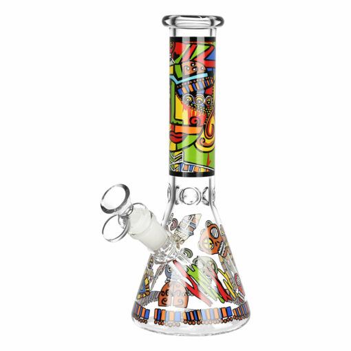 Shop Abstract Art Beaker Water Pipe - 9.75"/14mm F/Designs Vary in australian