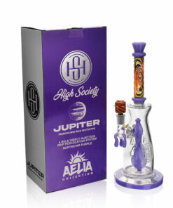 Shop High Society | Jupiter Premium Wig Wag Waterpipe (Slime Purple) in australian